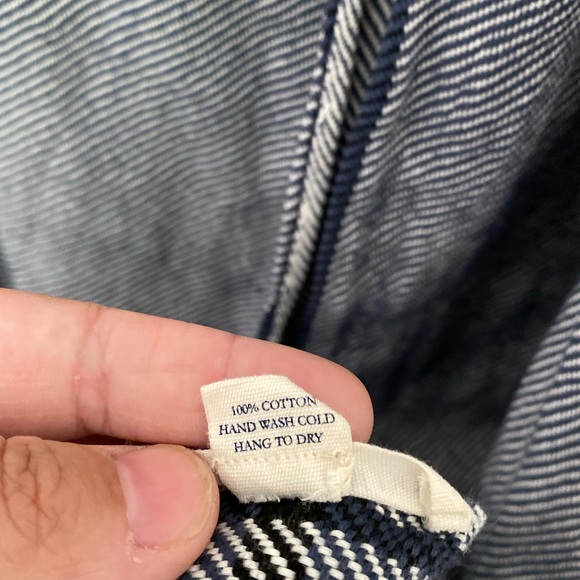 Indigo hand loom scarf - Picture 5 of 7